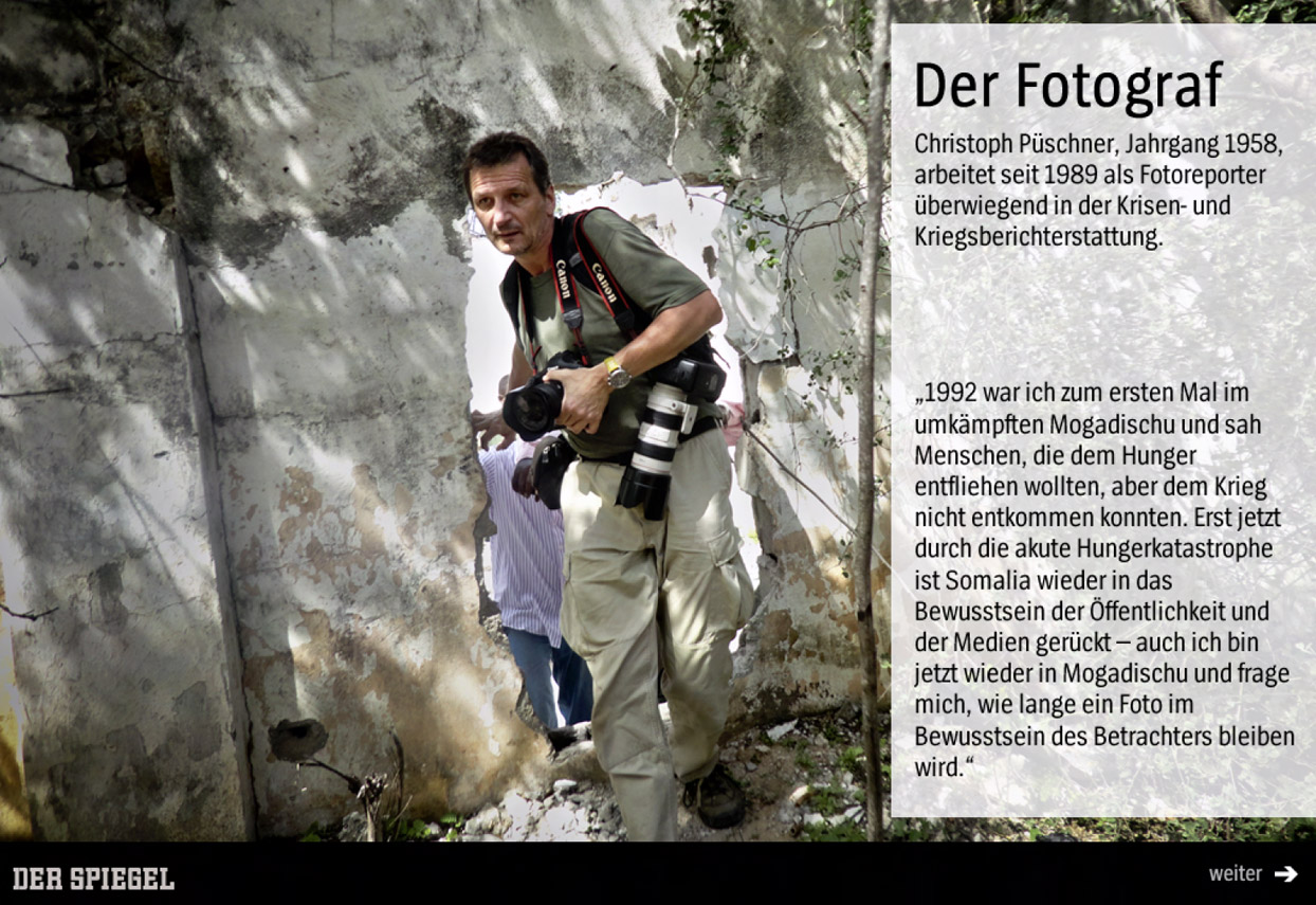 Der Spiegel digital Heft Nr. 35 / 2011. Fotoreportage zum Artikel „Die Ware Hunger”