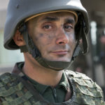 Portrait des kurdischen Offiziers Mayor Abdullah Stony (38 Jahre).